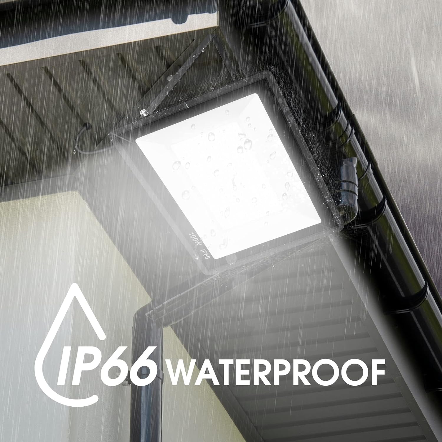 3 Pack 200W LED Flood Light,Super Bright Exterior Security Lights With Plug,IP66 Waterproof Outdoor Flood Light, 22800lm 5000K Daylight White Floodlight for Yard, Garden,Basketball Court, Arena