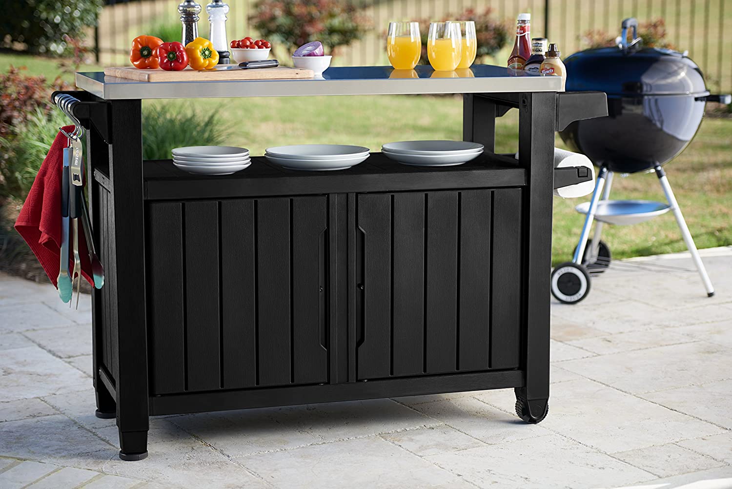 Keter Unity XL Portable Outdoor Table and Storage